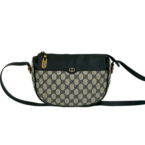 GUCCI Blue Leather Shoulder Bag - Picture 1 of 9